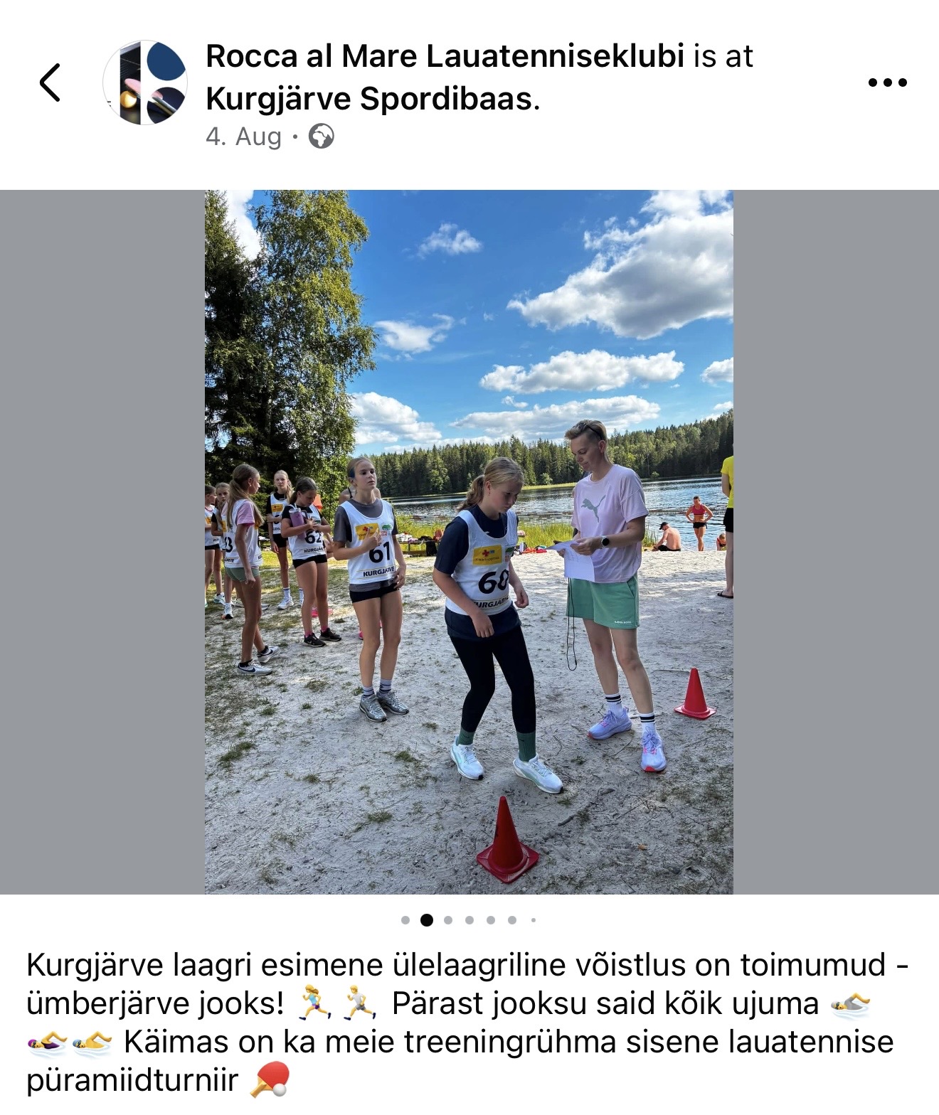 Rocca lauatennisistid peale Ümber Järve Jooksu